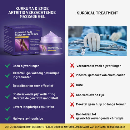 [Officiële winkel]🌟 TLOPA® Natuurlijke pijnstillende gel – 💪Snel absorberend en langdurig comfort voor pijnlijke spieren en gewrichten🌱