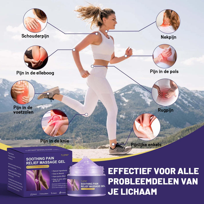 [Officiële winkel]🌟 TLOPA® Natuurlijke pijnstillende gel – 💪Snel absorberend en langdurig comfort voor pijnlijke spieren en gewrichten🌱
